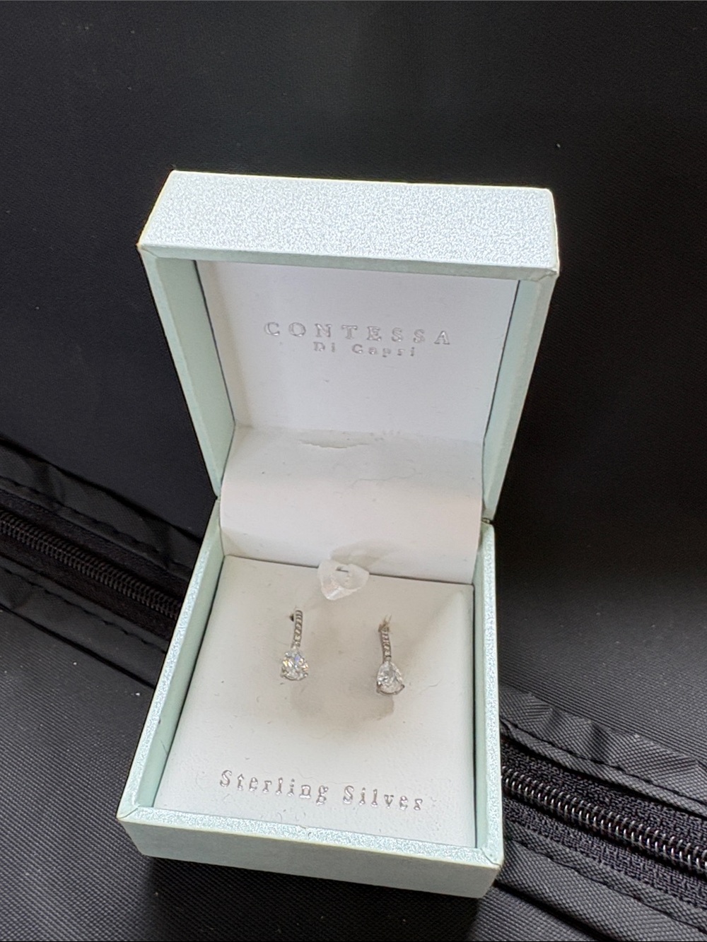 Sterling Silver Drop Earrings in Silver